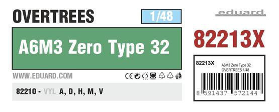 Eduard 1/48 A6M3 Zero Type 32 "Hamp" Overtrees 82213X